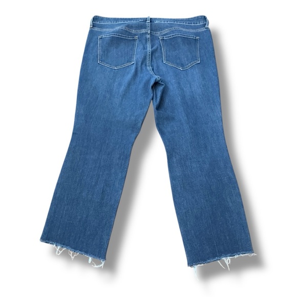 Old Navy Power Slim Straight High Rise Denim Jeans Distressed Women’s Size 14S - Picture 3 of 13